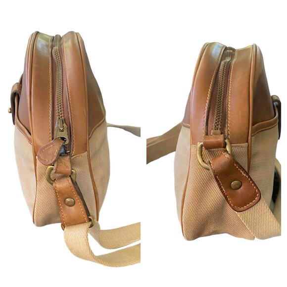 Vintage Ghurka Marley Hodgson Purser No. 76 Tan Canvas and Leather Crossbody - Picture 4 of 8